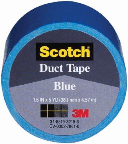 3M Scotch 1.5&#034; x 5YD Blue Multi Purpose Duct Tape 1005-BLU-IP