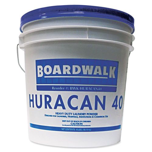 Boardwalk HURACAN40 Low Suds Laundry Detergent, Powder, Fresh Lemon Scent, 40 l
