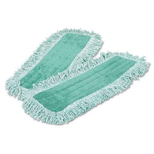 Rubbermaid® commercial dust pad w/fringe, microfiber, 18&#034; long, green for sale