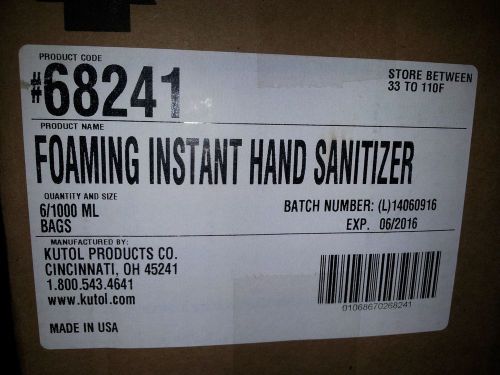 Kutol Foaming Instant Hand Sanitizer for Dispenser Product #68241