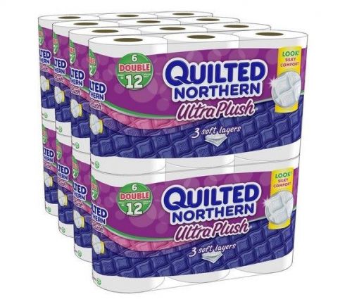 Quilted Northern Ultra Plush Double Rolls Tissue Bathroom Toilet Restroom Paper