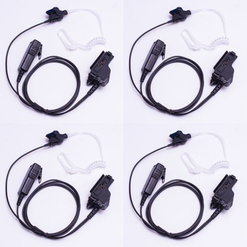4 pcs clear tube surveillance kit 2-wire for motorola mtx1000 mtx8000 mtx9000 for sale