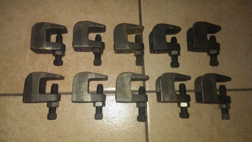 Lot of 10 - B-Line B3034 3/8 Beam Clamp for I Beams