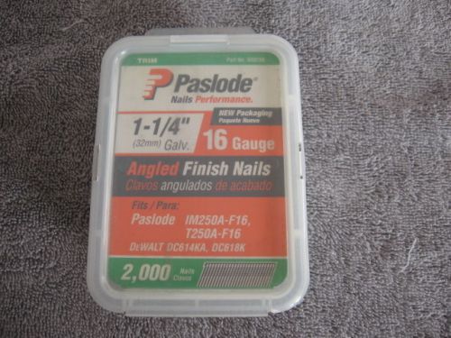 Paslode 650230 1-1/4-inch by 16 gauge 20 degree angled galvanized finish nail for sale