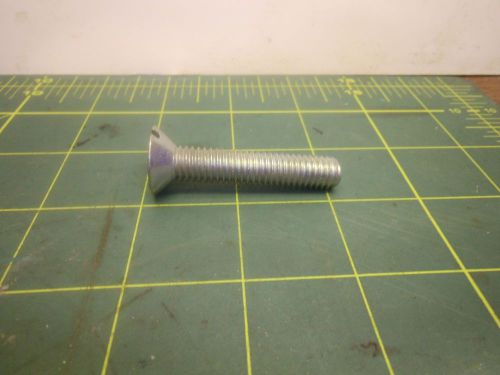 3/8-16x2 flat head slotted machine screw bolts zinc plated (qty 11) # j53441 for sale