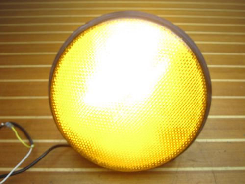 Eoi 12&#034; dia 110 volt ac electric yellow led traffic signal light module for sale