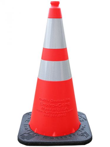 25 - 28&#034; Traffic cones. Enviro-Cones Orange with 7lb base. Orange with 2 bands