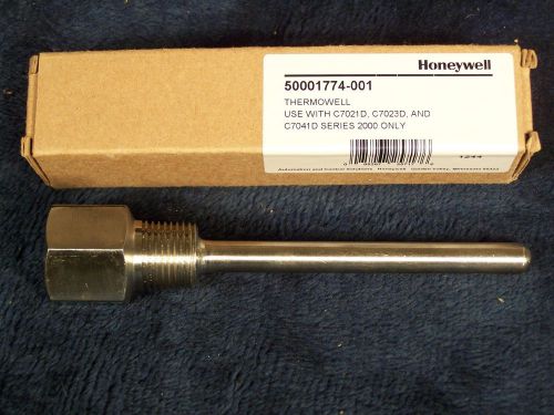 50001774-001 - honeywell stainless steel immersion thermowell, 5 inch insertion for sale
