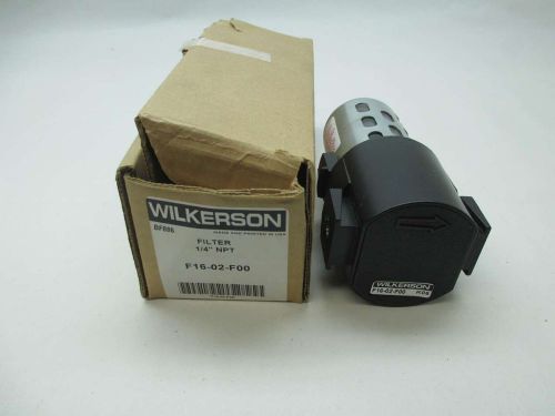 NEW WILKERSON F16-02-F00 PARTICULATE PNEUMATIC FILTER 1/4 IN NPT D384975