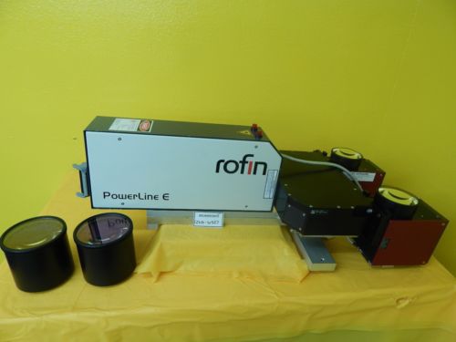 Rofin-sinar laser powerline e-25 dx dual-head laser marker system used working for sale