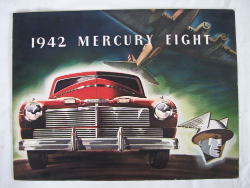 Oem 1942 mercury 8 car sales brochure sport convertible coupe manual literature for sale