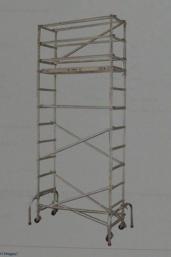 Scaffold tower 15&#039; high narrow span 6&#039; scaffolding construction werner for sale