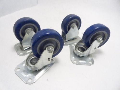 142987 new-no box, mfg- 04ppd3 lot-4 caster wheel set - 2-swivel, 2-fixed for sale