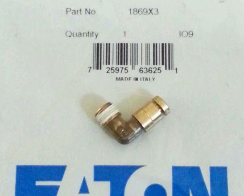 Eaton 1869x3 90 degree male elbow ~ 3/16&#034; od tube x 1/8&#034; male pipe for sale