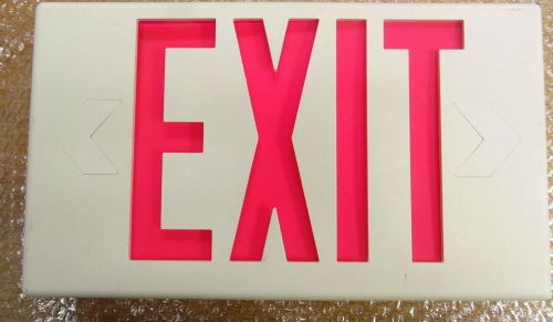 Cooper Lighting Exit Sign - Red - 120/277V - Model #  LPX70RWHSD