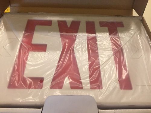 Lithonia lighting exr el led exit light with battery, red for sale