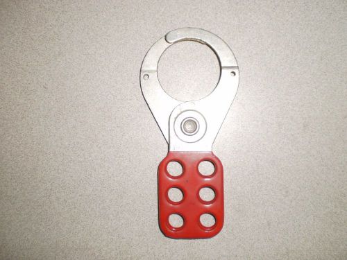 Masterlock lockout hasp 6 lock red new part number 421 for sale