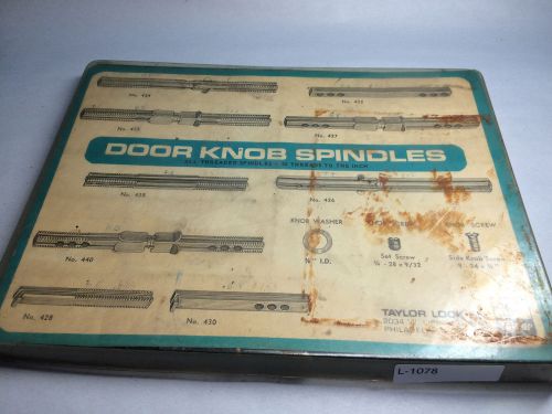 Vintage Taylor Door Knob Spindle Kit - Partial Set