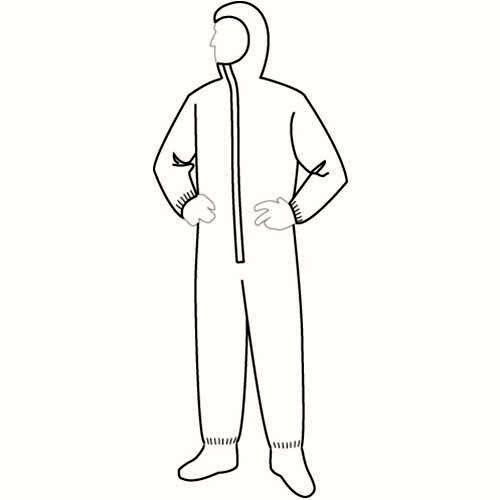 ***XL*** PermaGard Coverall with Hood and Boots White style 18122