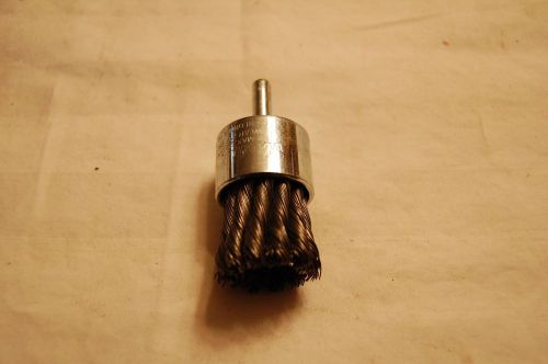 Weiler 1-1/8&#034; Knot Style Wire End Brush .014 22,000 RPM&#039;s 10027
