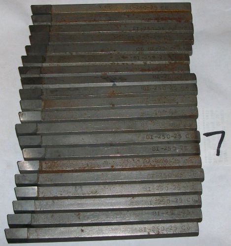 (20) MANCHESTER GROOVING TOOLS 8I-250-25-C6  (LOT 7)