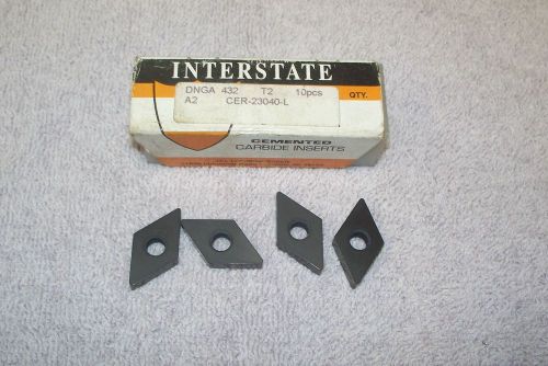 Interstate    ceramic inserts  dnga 432       pack  of 14     grade a2 for sale