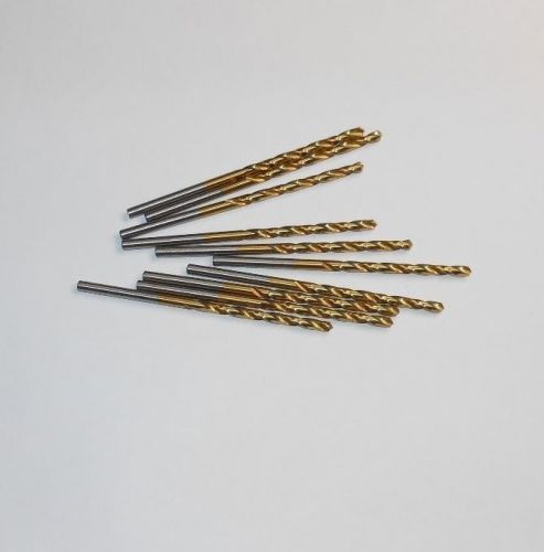 Jobber Length Drills #42 HSS 118D TiN 1-1/4&#034; LOC x 2-1/4&#034; OAL QTY 10 &lt;1914&gt;