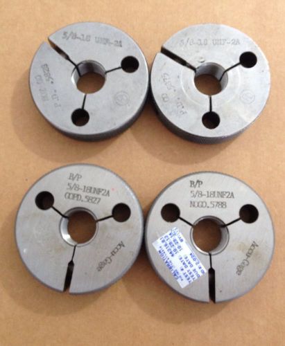 Thread gage lot. 5/8-18unf 2a go + no gos for sale