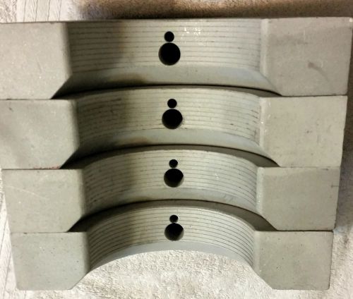 SET OF 4 BUTT FUSION INSERTS FOR HDPE 8.625 X4.50 VERY GOOD CONDITION