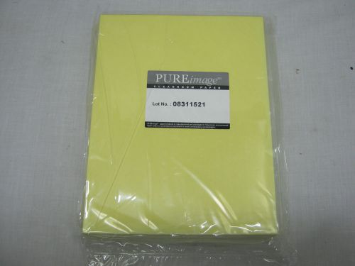 PURE Image Cleanroom Paper 8 1/2x11 250 Shts/Pk Yellow Lot No: 08311521