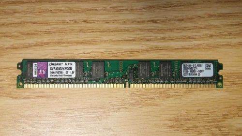 KINGSTON KVR800D2K2/2GR  1GB PC2-6400 240-PIN DDR2 800MHz CL6 1.8V, MEMORY