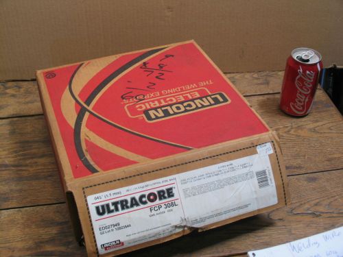 25lb LINCOLN UltraCore FCP 308L ( 0.045&#034; SS Welding Wire)-on a 12&#034;dia. roll