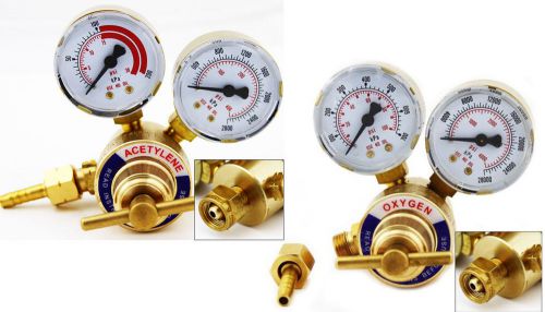 New Oxygen and Acetylene Regulators, Solid Brass, Compatible to all Victor Kits