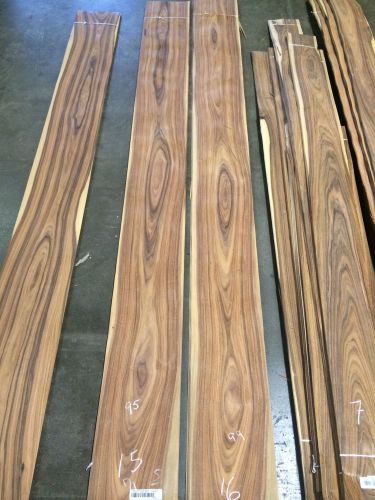 Wood veneer santos rosewood lot 48pcs total &#034;exotic&#034; lot15-16 for sale