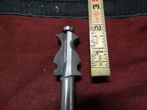 NEW CARBIDE 1-3/4&#034; MOLDING DESIGN WITH ROLLER GUIDE 1/2&#034; ARBOR ROUTER SHAPER BIT