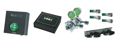 NEW Belmed Dental Desk Alarm, Manifold + Regulators System for 2 Oxygen Tanks