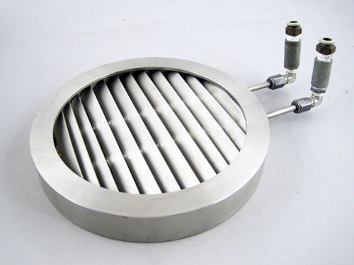 Vacuum heating cooling element with fins in a circular enclosure pipe piping for sale
