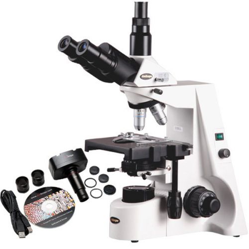 40x-2500x infinity compound microscope + 5mp camera win7 &amp; mac os for sale