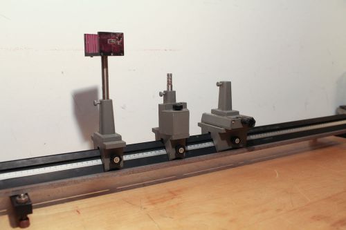Ealing Triangular Optical Bench Carrier Rail - TriRail w/ 3 Post Holders