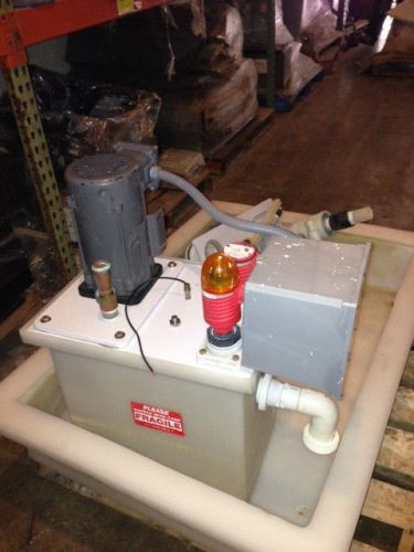 Herco-lift simplex 1 pump acid waste pumping station w/ secondary containment for sale