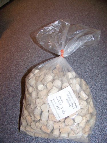 NOS Bag Lot of 500 New Laboratory Grade Wooden Corks Stoppers Size 6 XX S Reg