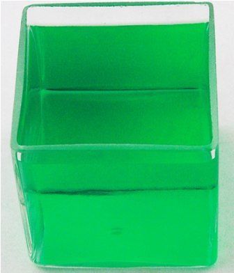 0.85l square battery jar, heavy walled clear glass for sale