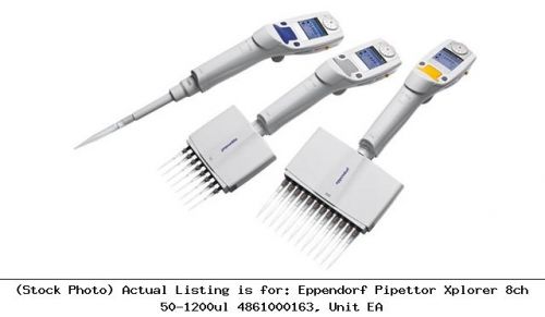 Eppendorf pipettor xplorer 8ch 50-1200ul 4861000163, unit ea for sale
