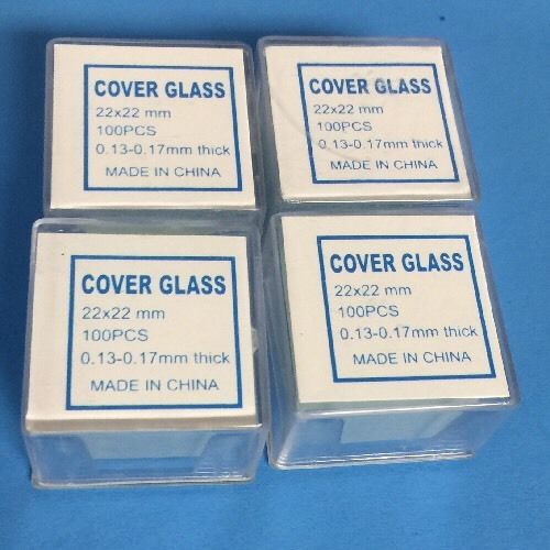 400 Quality Professional Glass Microscope Cover Slips 22 X 22 mm