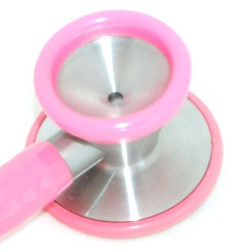 Dual head with bell cardiology stethoscope professional quality - 3 stars pink for sale
