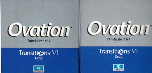 Essilor ovations 1.67 transitions gray 1.75/3.00 for sale