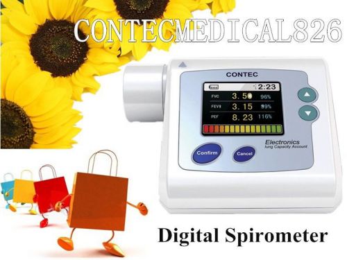 Handheld Spirometer Lung Check,Pulmonary Function,PC Software,mouthpiece+SP10