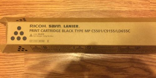 New OEM Genuine Black Ricoh Savin Lanier toner cartridge 841582
