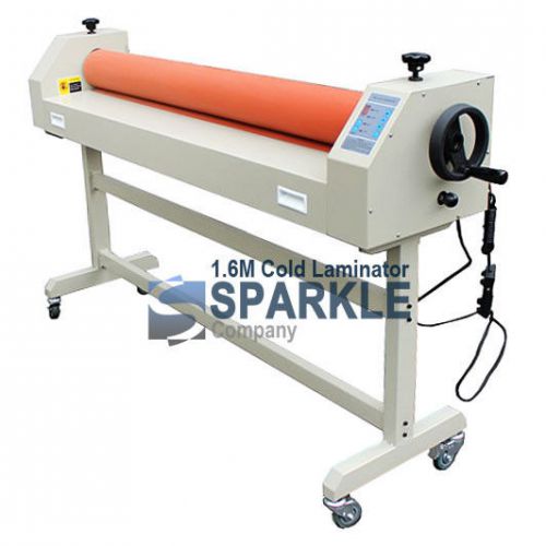 1.6m / 63&#034; large electric &amp; manual cold laminator laminating + pedal switch for sale