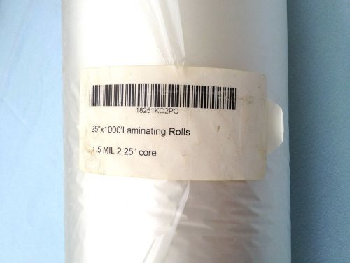 1.5 Mil Standard Roll Laminating Film 25x1000 2.25 Core